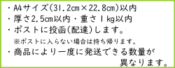 ネコポス説明文