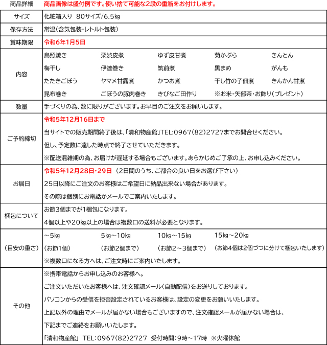 2023お節